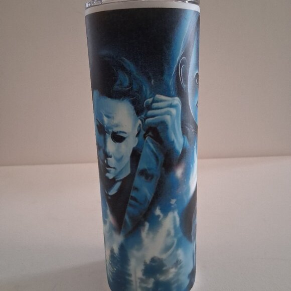 Freddy Krueger Horror Tumbler Travel Mug 20oz Glow In The Dark - Picture 3 of 5